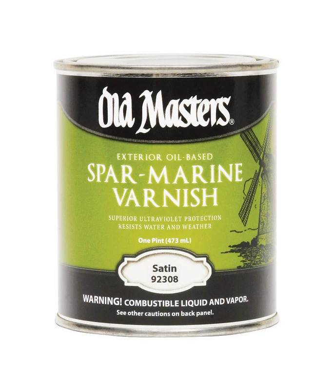 Satin Clear Oil-based Marine Spar Varnish 1 Pint - Uv Resistant