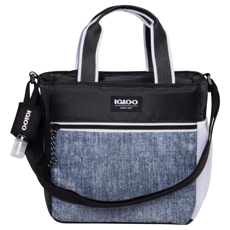 Urban Zip Gray Lunch Bag Cooler, 9 Can Capacity With Hydration Pocket