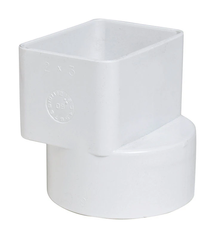 3 In. Hub Female Flush Downspout Adapter - Model P1923