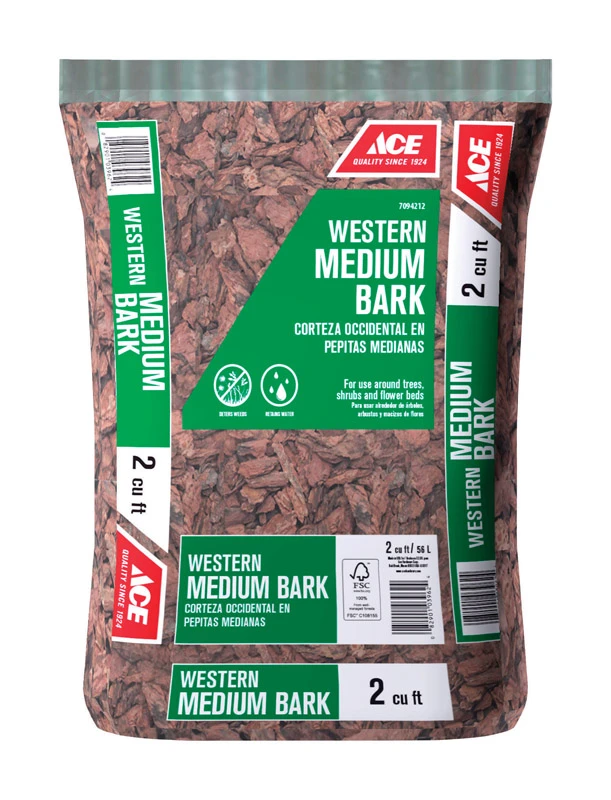 Brown Western Bark Mulch 2 Cubic Feet For Landscaping And Gardening