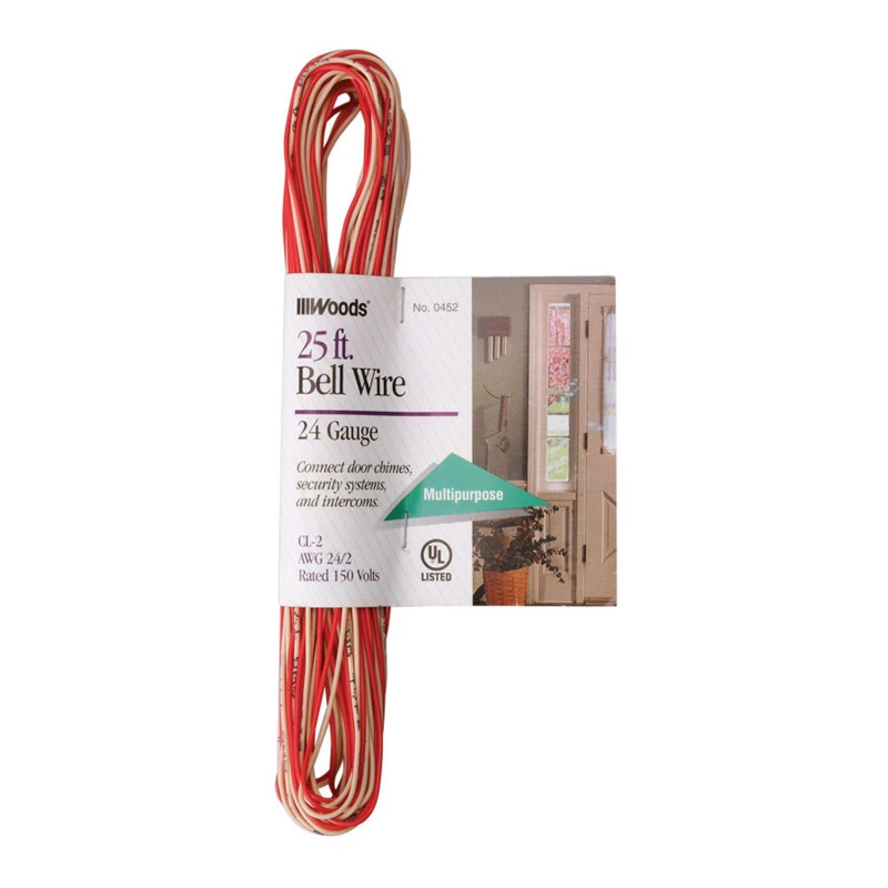 25 Ft. 24/2 Solid Copper Bell Wire - Model 0452