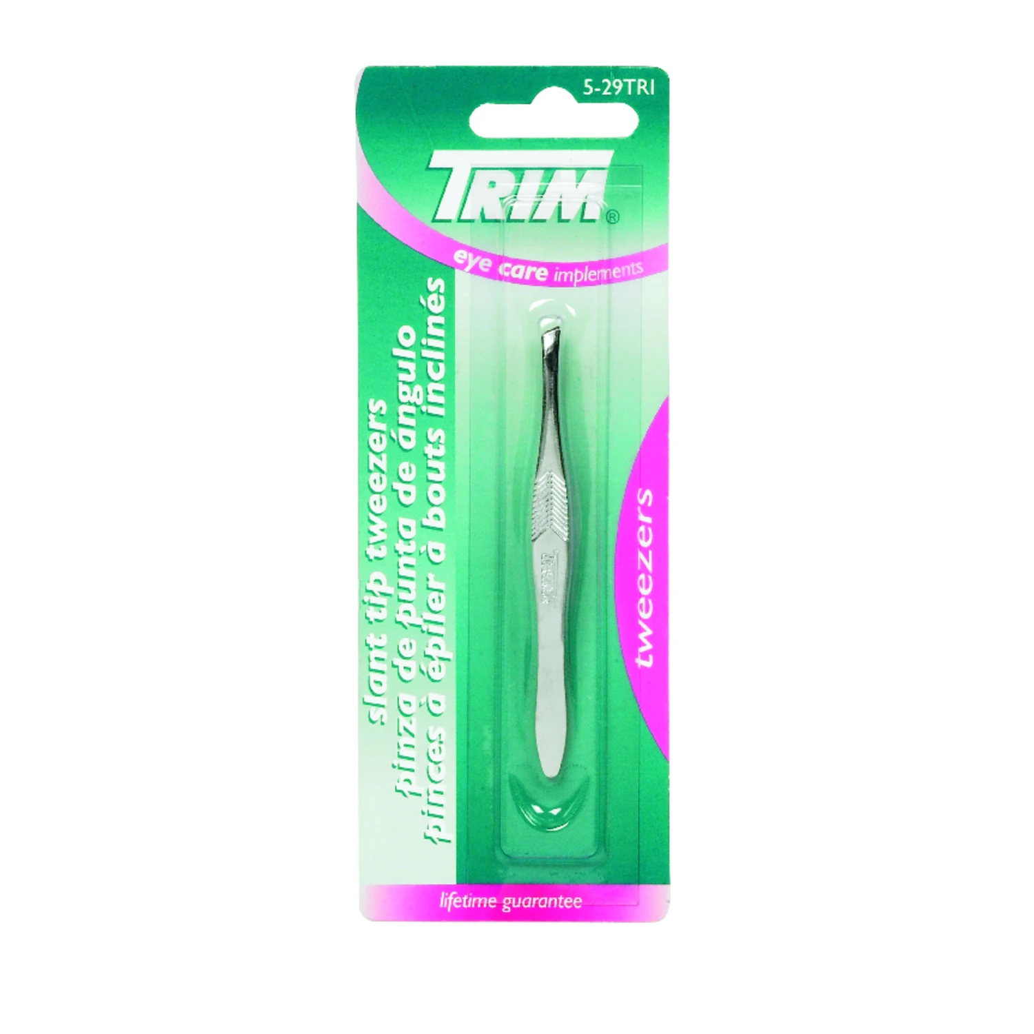 Trim Silver Tweezers 1 pk