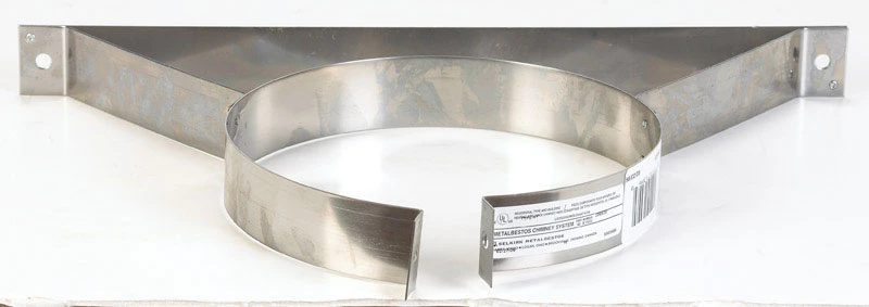 6 Inch Stainless Steel Stove Pipe Wall Strap - Model 206520