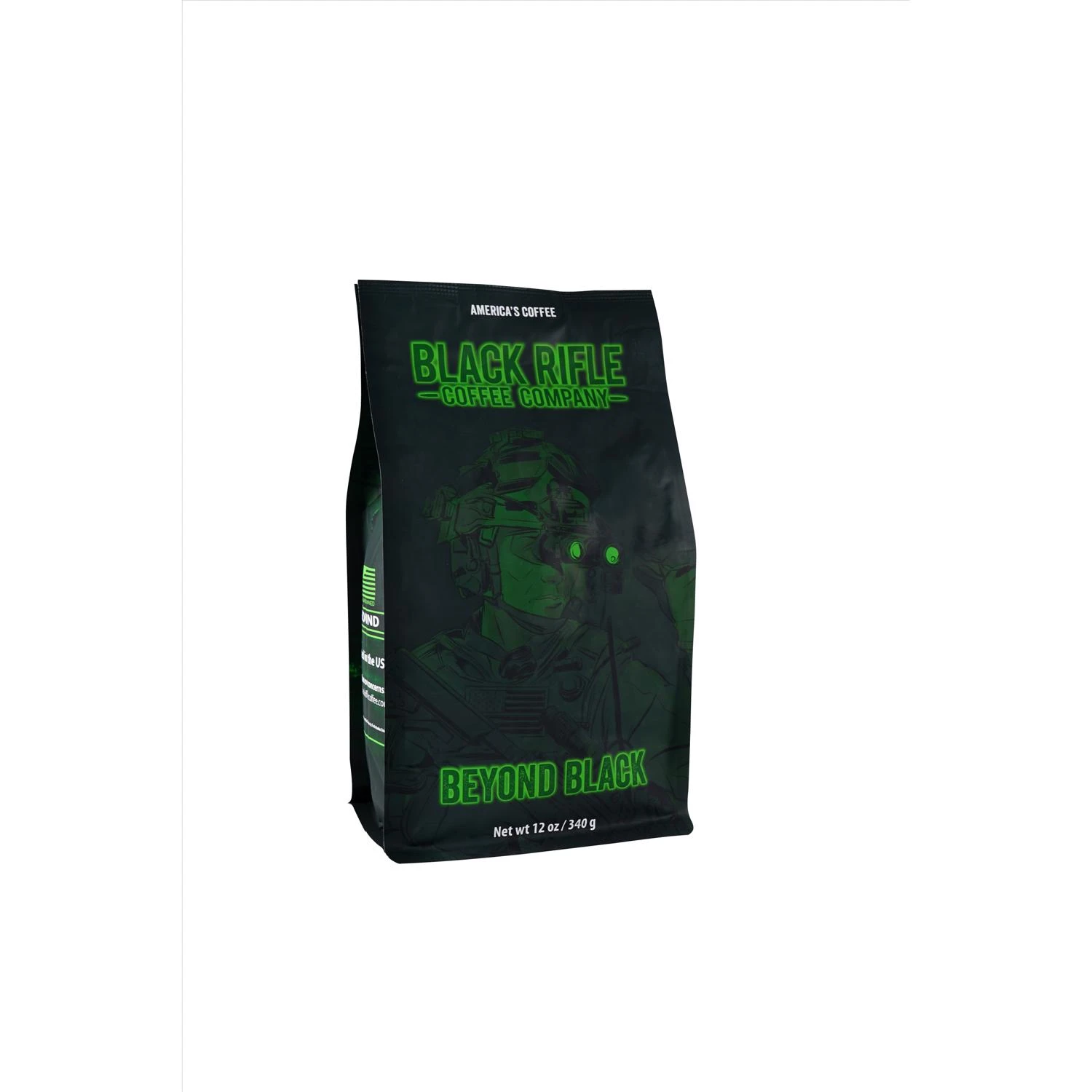 Black Rifle Coffee Company Beyond Black Coffee Dark Roast Ground, 12 Ounce Bag