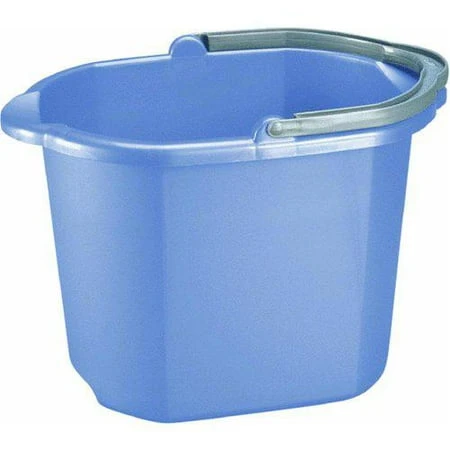 16 Quart Red Dual Spout Pail For Easy Pouring And Storage