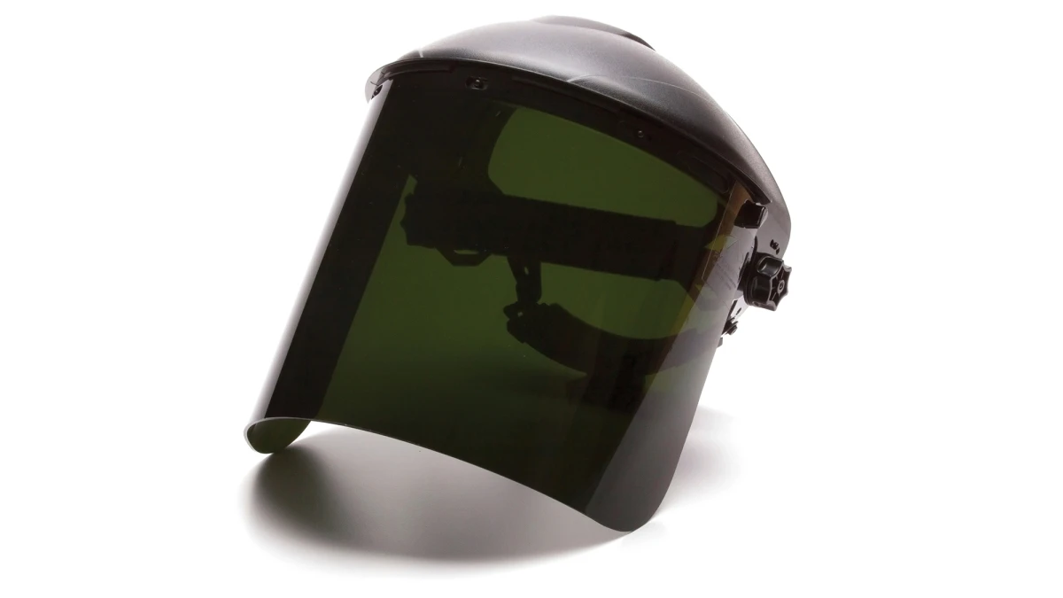 Safety S1210cc 8" X 15.5" Cylinder Polycarbonate Face Shield With Chin Cup Slots