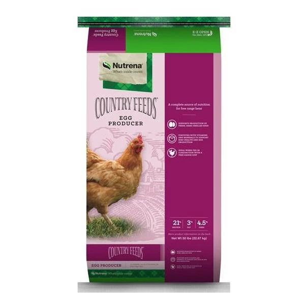 Country Feeds Egg Producer 50 Lb. Bag For Optimal Egg Production