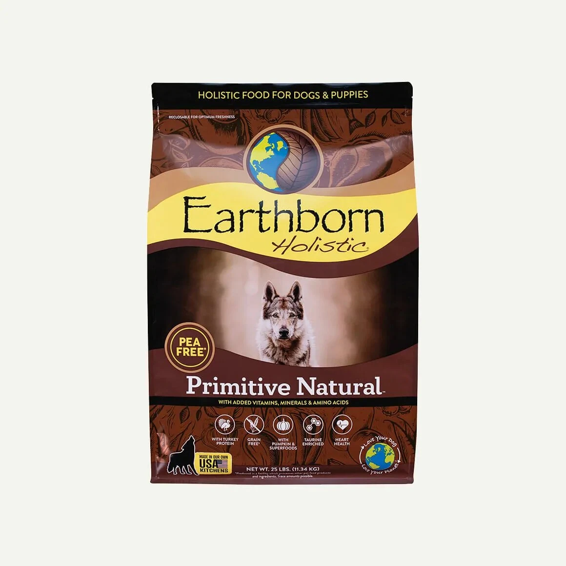 Primitive Natural Grain-free Dog Food, 12.5 Lb - High-protein Formula