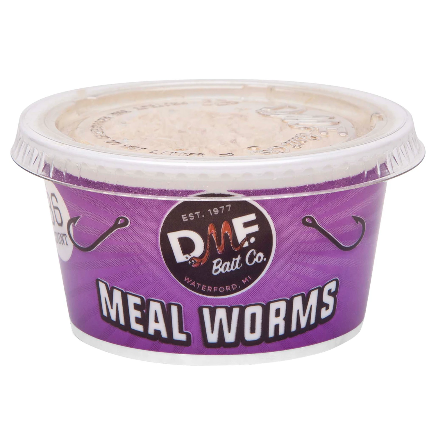 DMF Live Meal Worms Bait, 36 Count