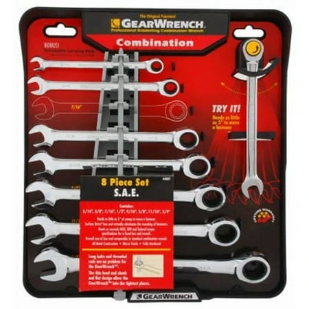 20 Piece Sae Ratcheting Combination Wrench Set With Gearwrench Tools