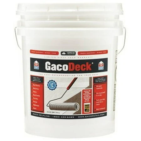 5 Gallon Gacodeck Water-based Elastomeric Top Coat In Oyster - Model Dt01