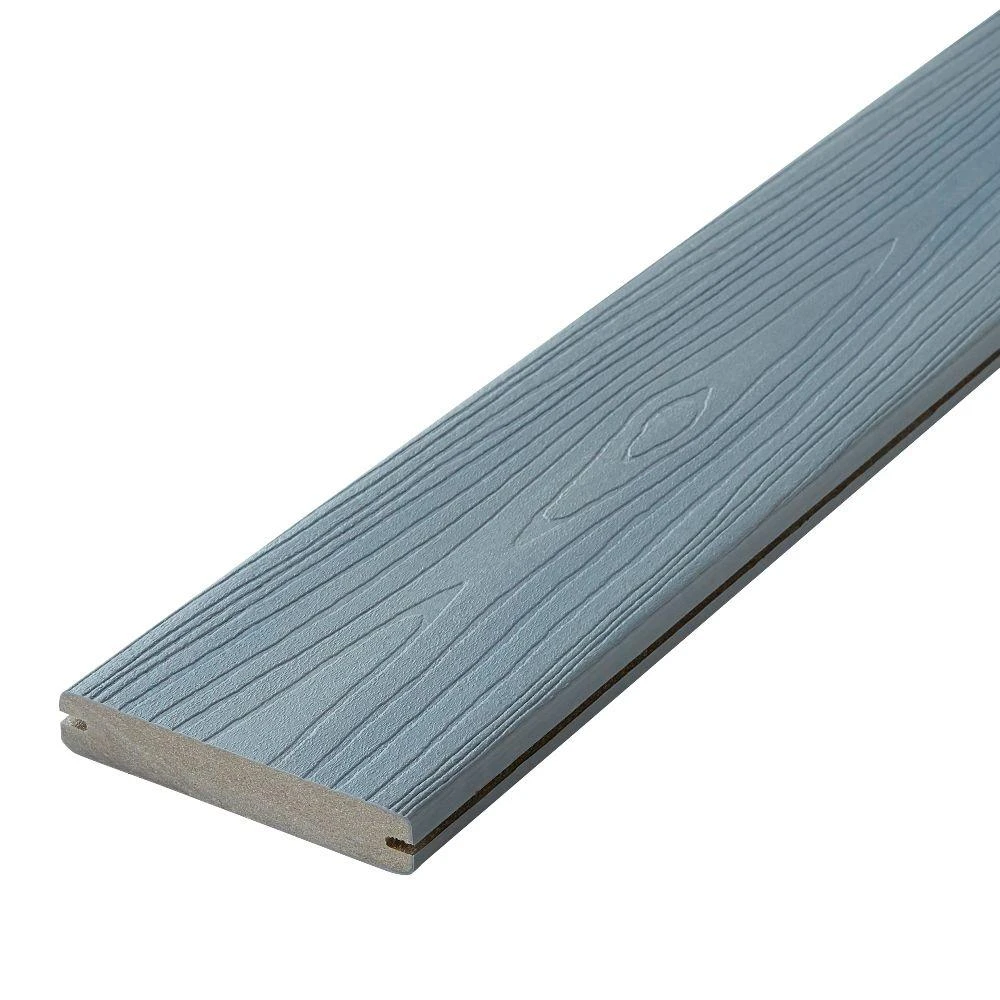 Horizon 16-ft Castle Gray Grooved Composite Deck Board - Durable Capped Composite Material