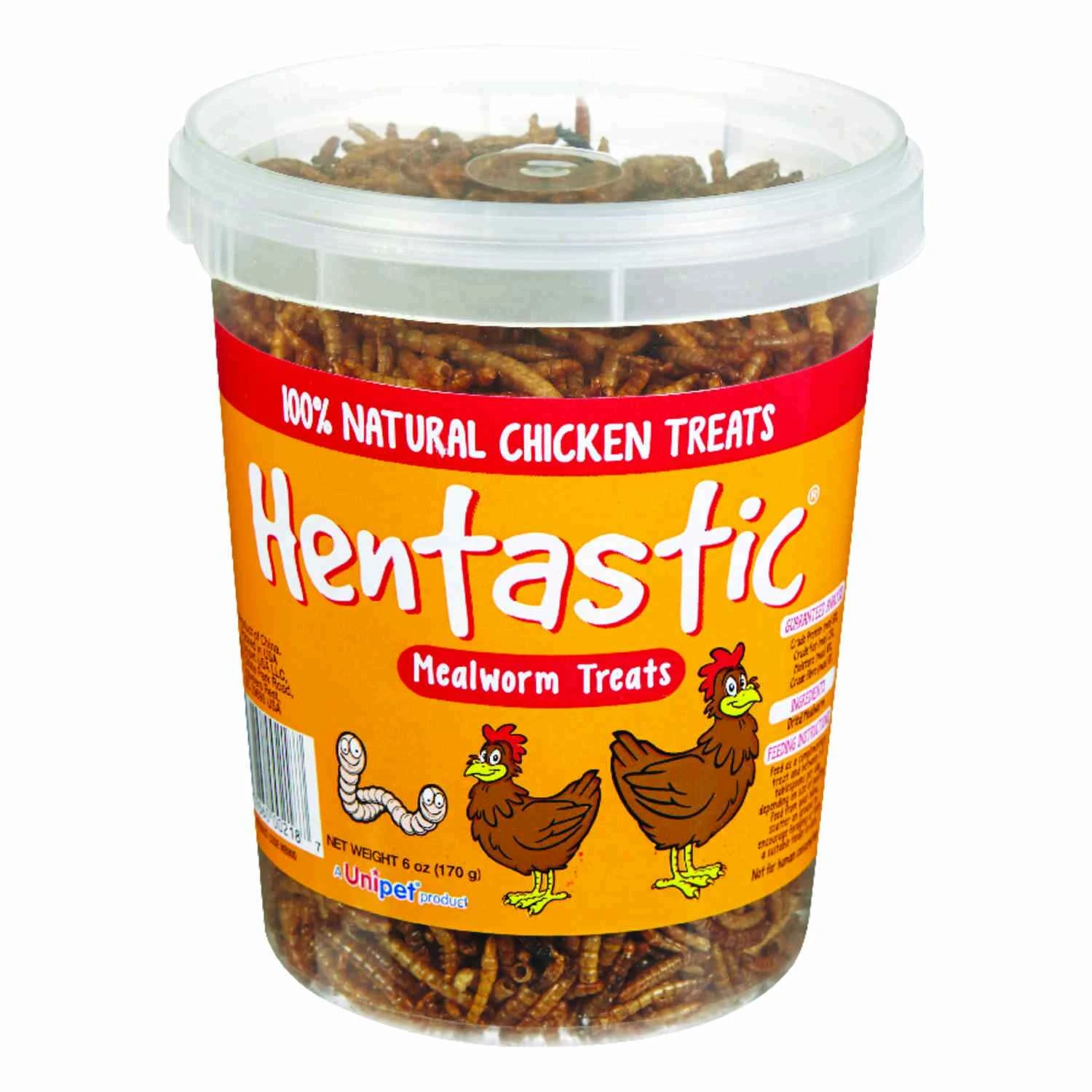 All Natural Mealworm Poultry Treats, 6 Ounces For Chickens, Ducks, And Geese