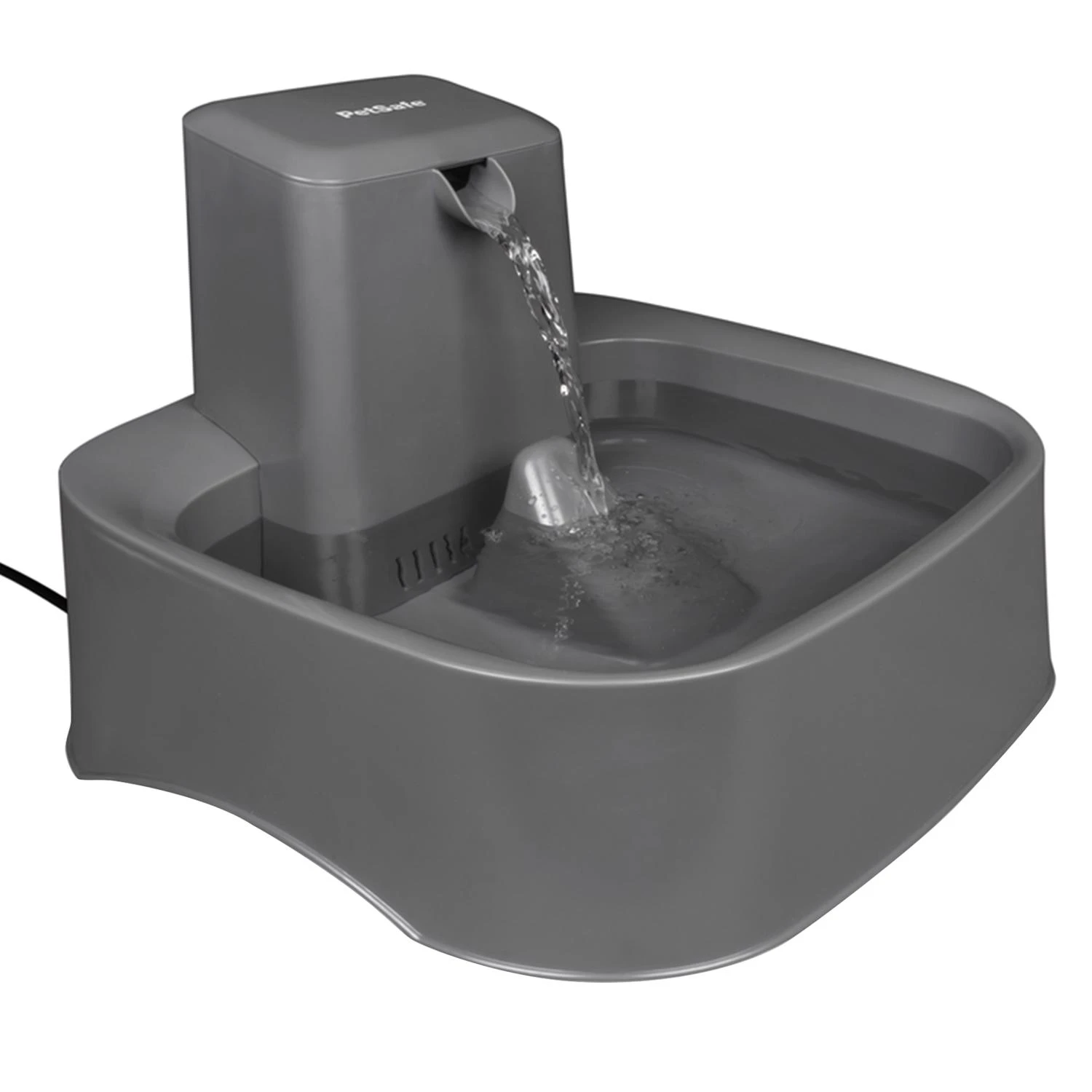 Drinkwell Gray Plastic 256 Oz Pet Fountain With Customizable Flow For All Pets