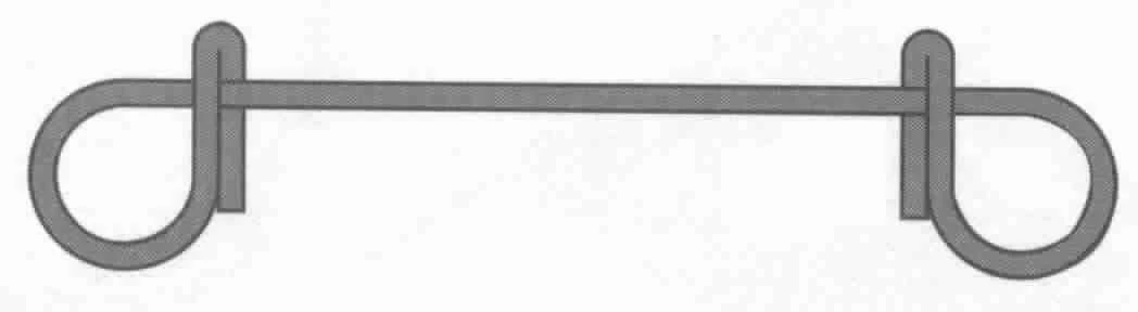 BT176 1-5 m Bar Tie, 17 Gauge - 6 in. - Pack of 5