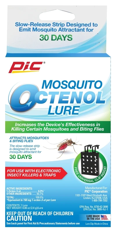Mosquito Octenol Lure With Universal Clips, Model Oct, 3 In X 3 In