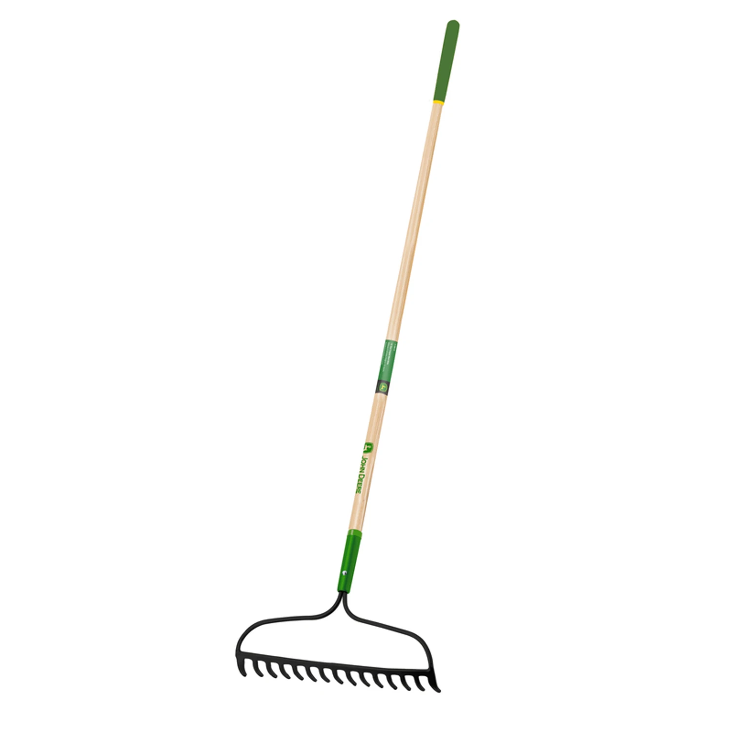 66 In. 15 Tine Steel Bow Rake With Wood Handle