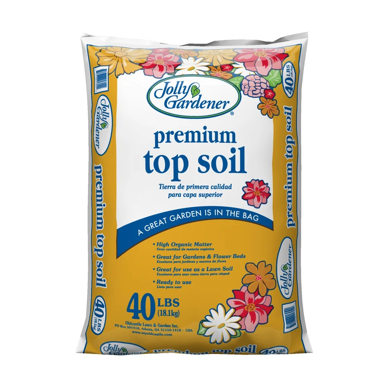 Organic Premium Top Soil 40 Lb. Bag For Gardening And Landscaping