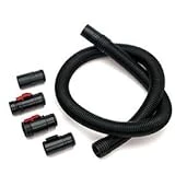 9-38763 2-1/2" Pos-i-lock Wet/dry Vacuum Hose, 7' Length