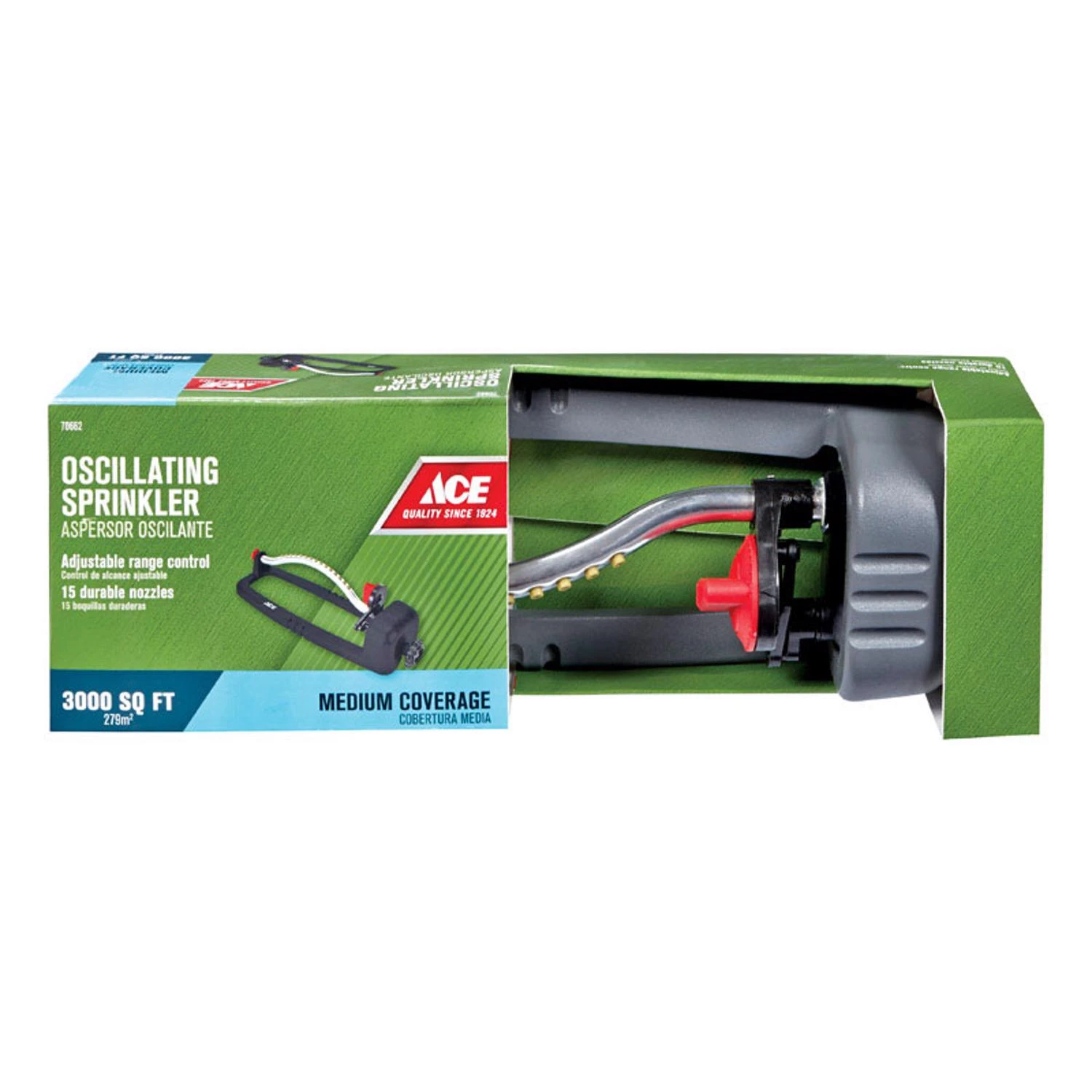 Ace Metal Sled Base Oscillating Sprinkler 3000 sq. ft.