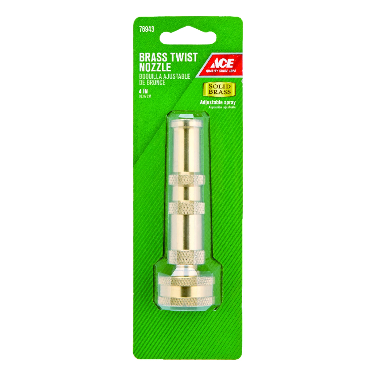 NOZZLE TWIST 4" BRASS