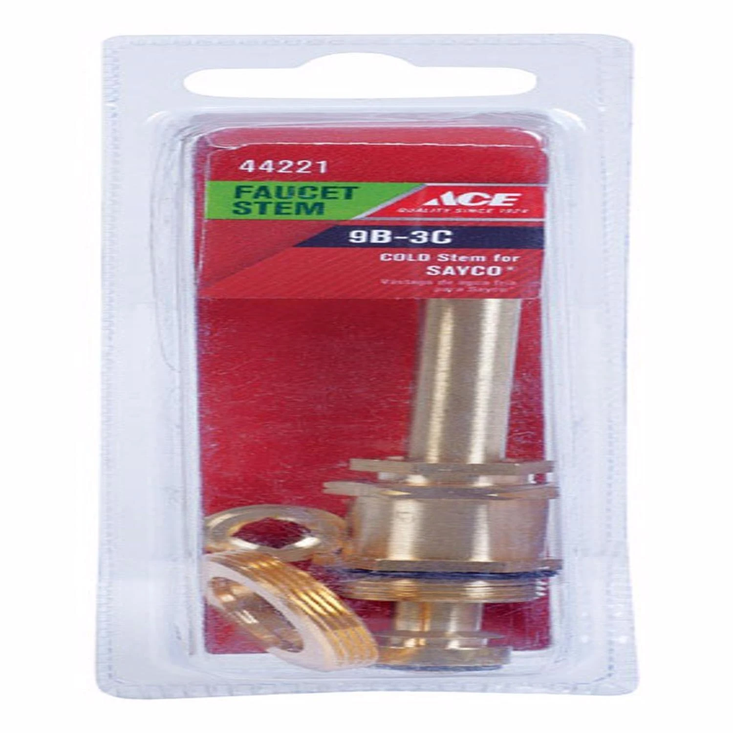 9b-3c Cold Faucet Stem For Sayco Faucets - Durable Brass Construction