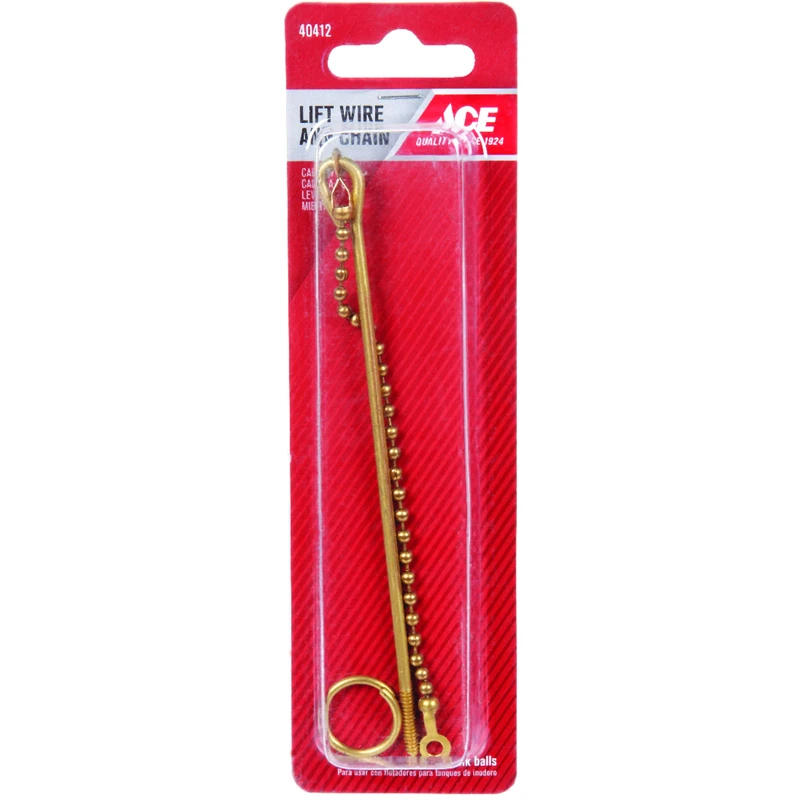 Toilet Tank Lift Wire And Chain Brass For Universal Use - Model Ace835-11