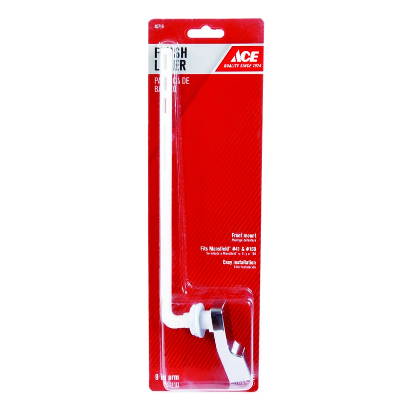 Flush Lever Chrome Plated Plastic For Mansfield Toilets - Model Ace836-30