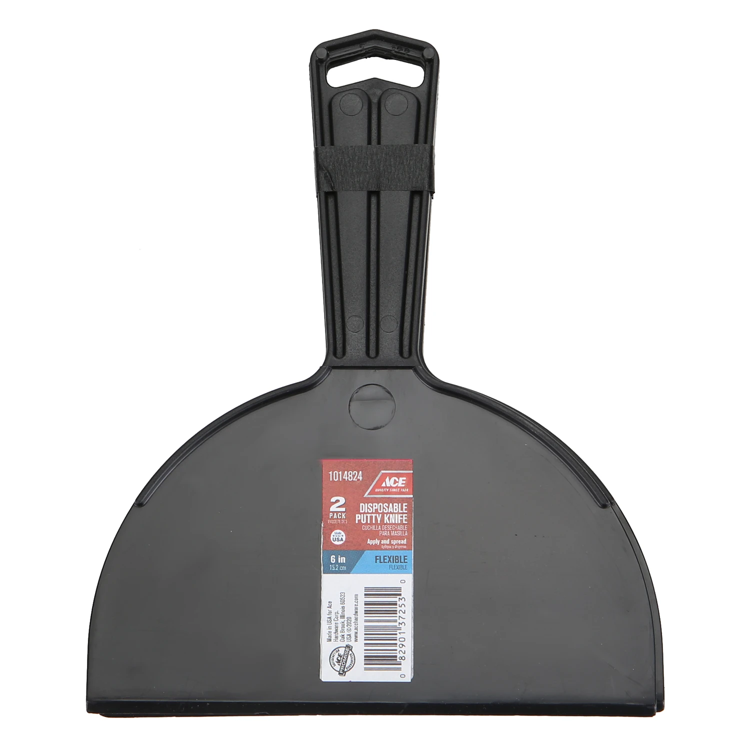 6 Inch Wide Plastic Flexible Scraper For Spreading And Light Scraping
