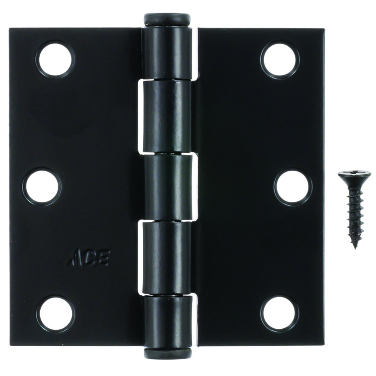 HINGE SQ 3" BLK 3PK ACE