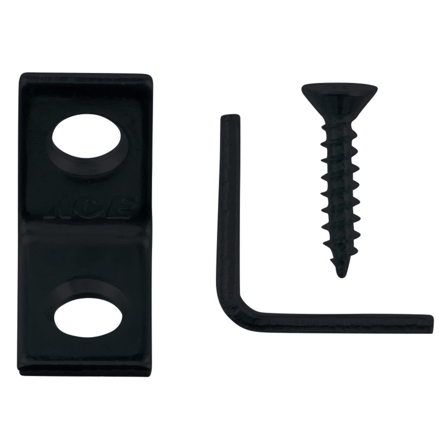 3/4 In. H X 1/2 In. W X 3/4 In. D Black Steel Inside L Corner Brace