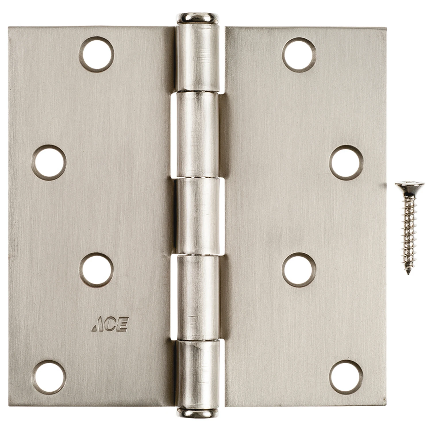 Ace 4 in. L Satin Nickel Residential Door Hinge 3 pk - Total Qty: 1