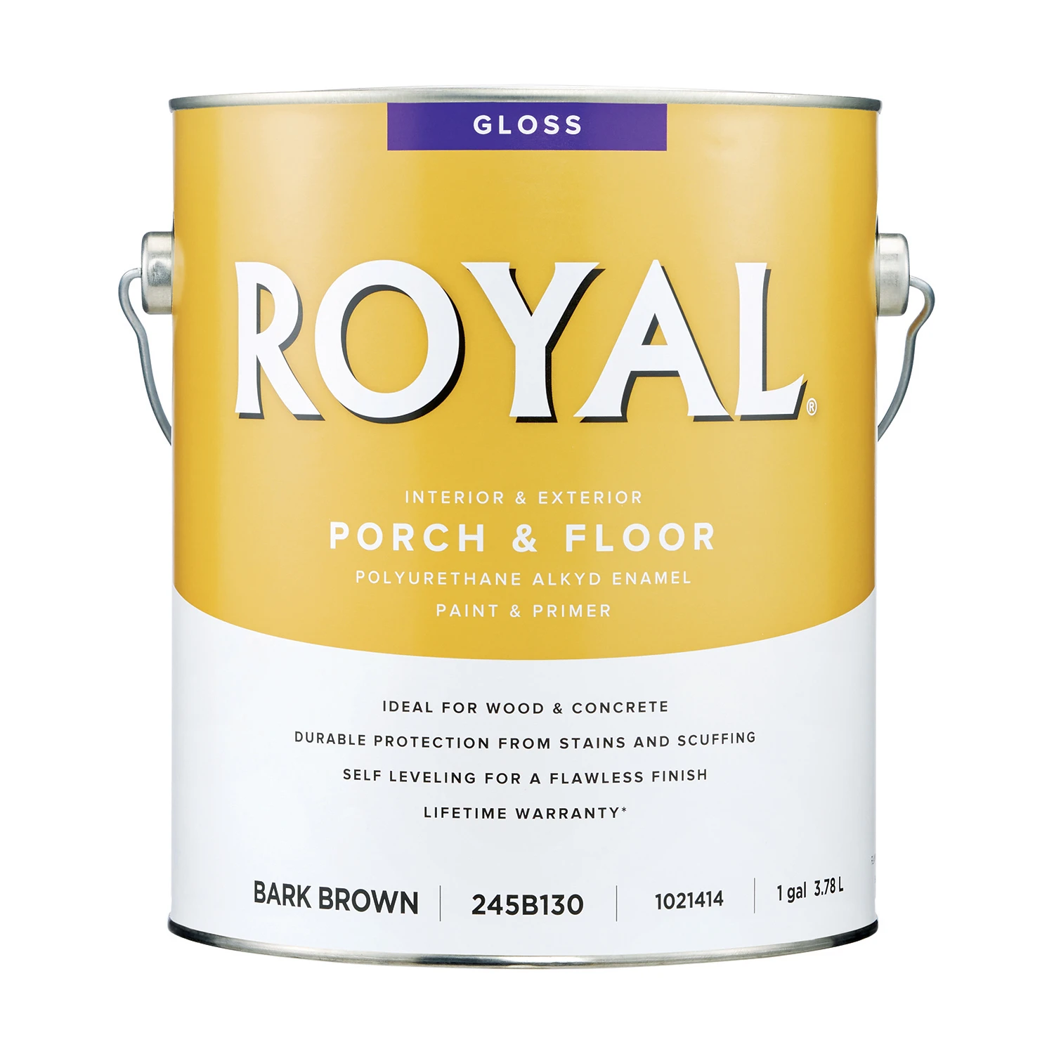 Royal Gloss Bark Brown Porch & Floor Oil-based Enamel Paint 1 Gallon