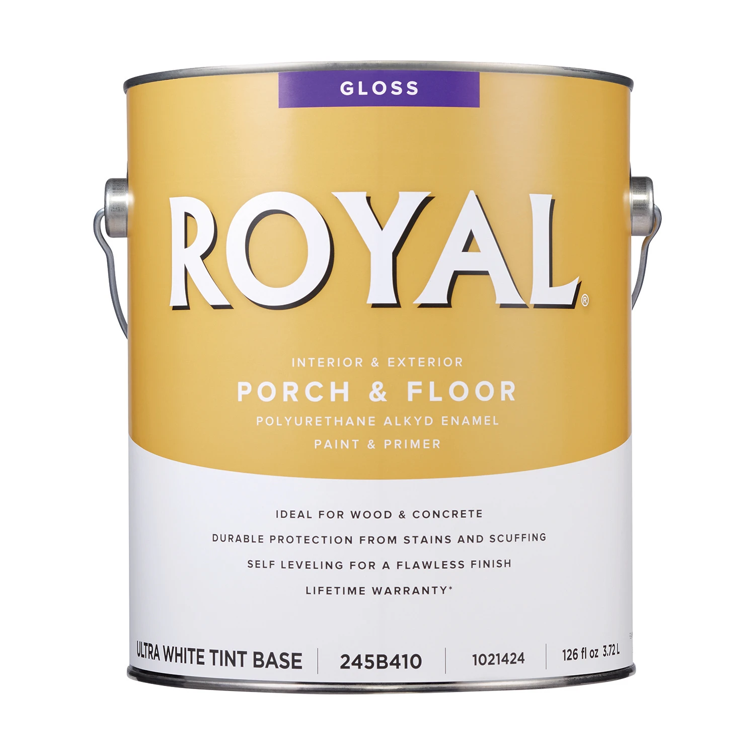 Royal Gloss Ultra White Base Oil-based Enamel Porch & Floor Paint And Primer 1 Gallon