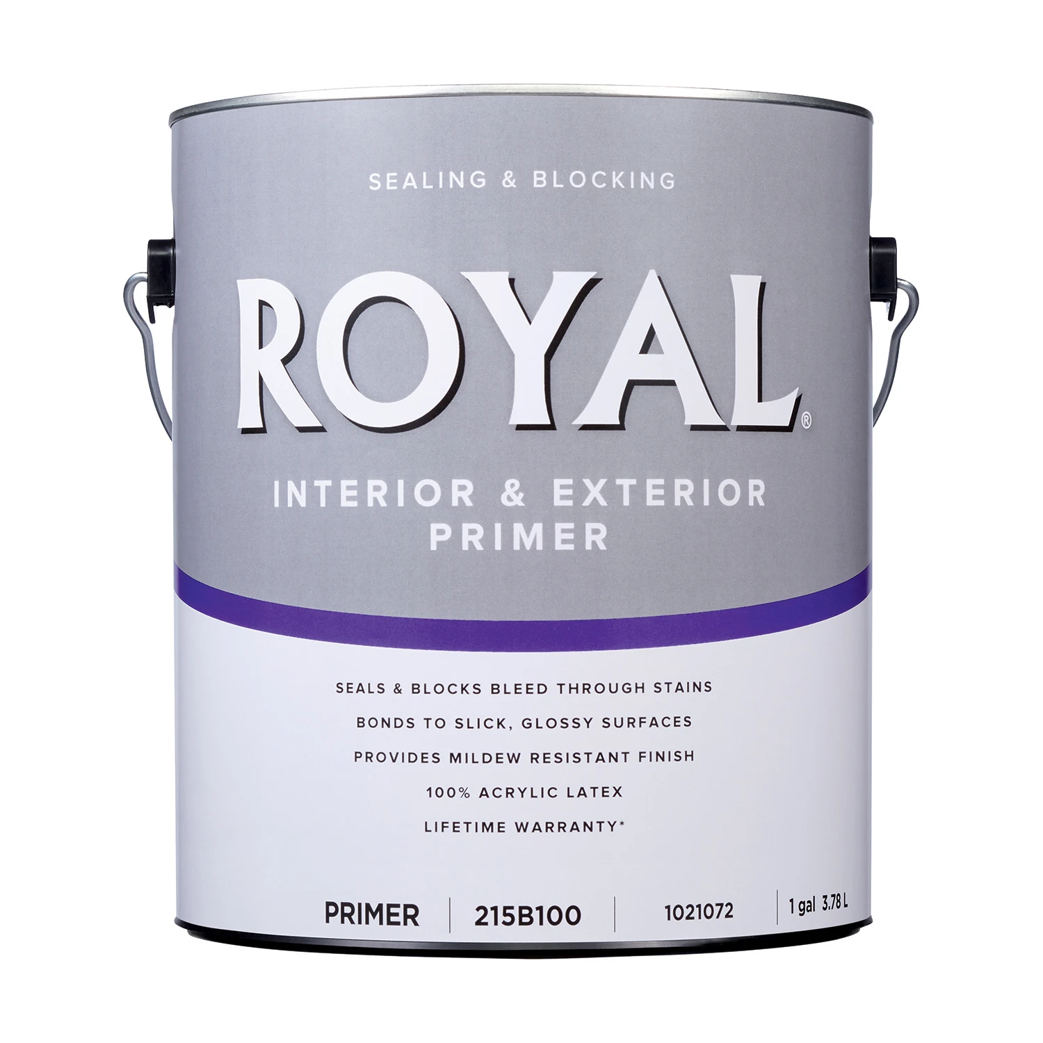 Royal Primer Flat Acrylic Latex Sealing Primer 1 Gallon For Interior And Exterior Use