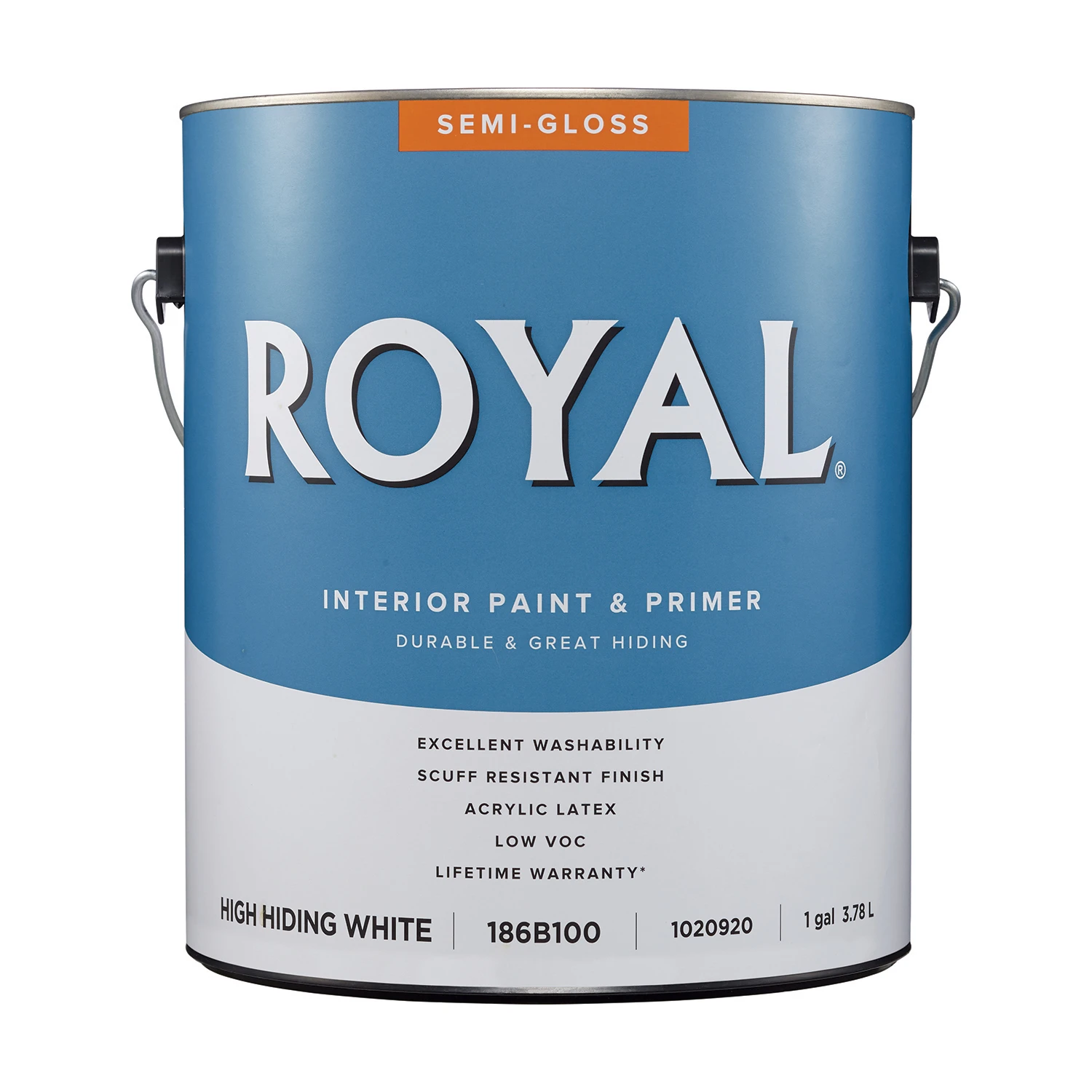 Royal Semi-gloss High Hiding White Interior Paint 1 Gallon Acrylic Latex