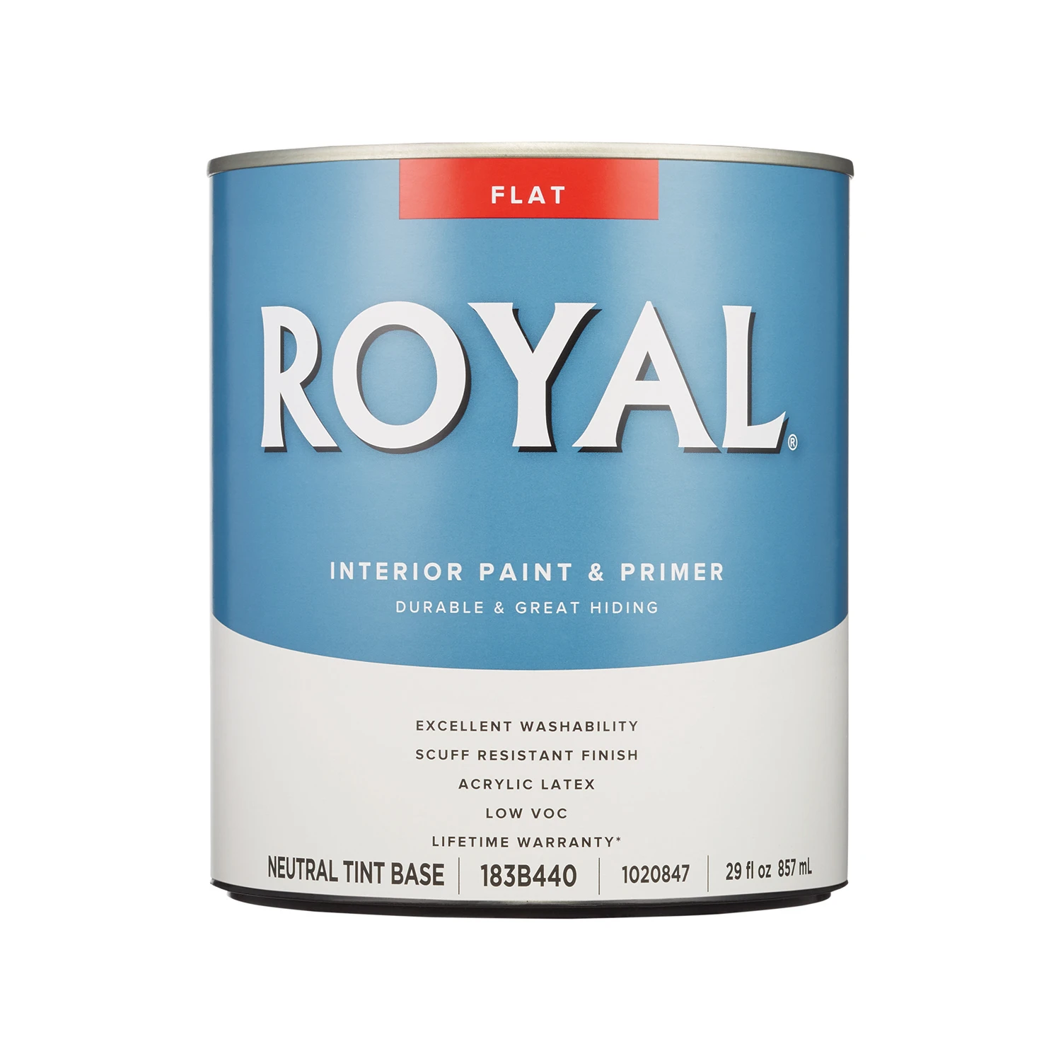Royal Flat Tint Base Neutral Base Paint And Primer Interior 1 Quart