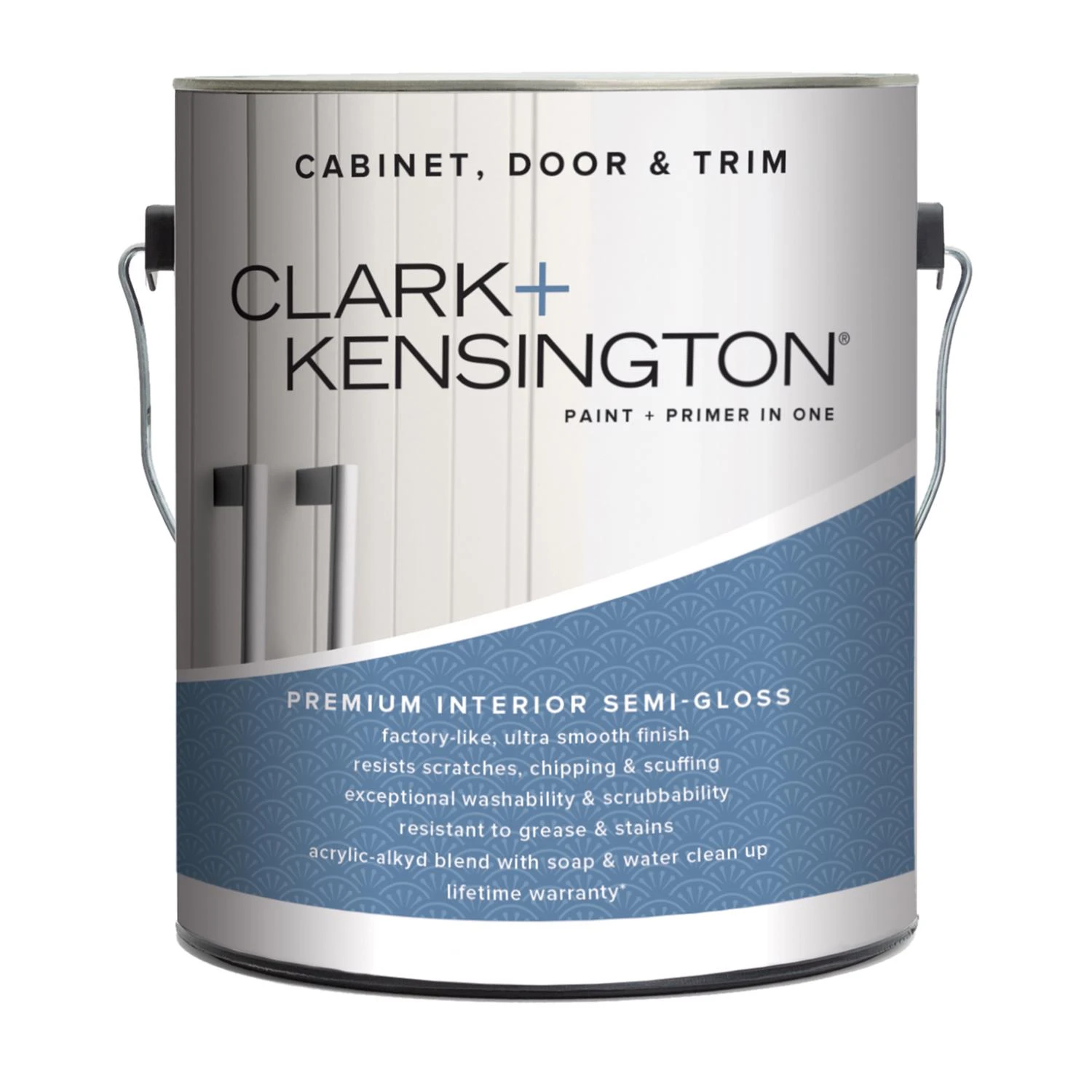 Semi-gloss White Cabinet, Door & Trim Paint Interior 1 Gallon