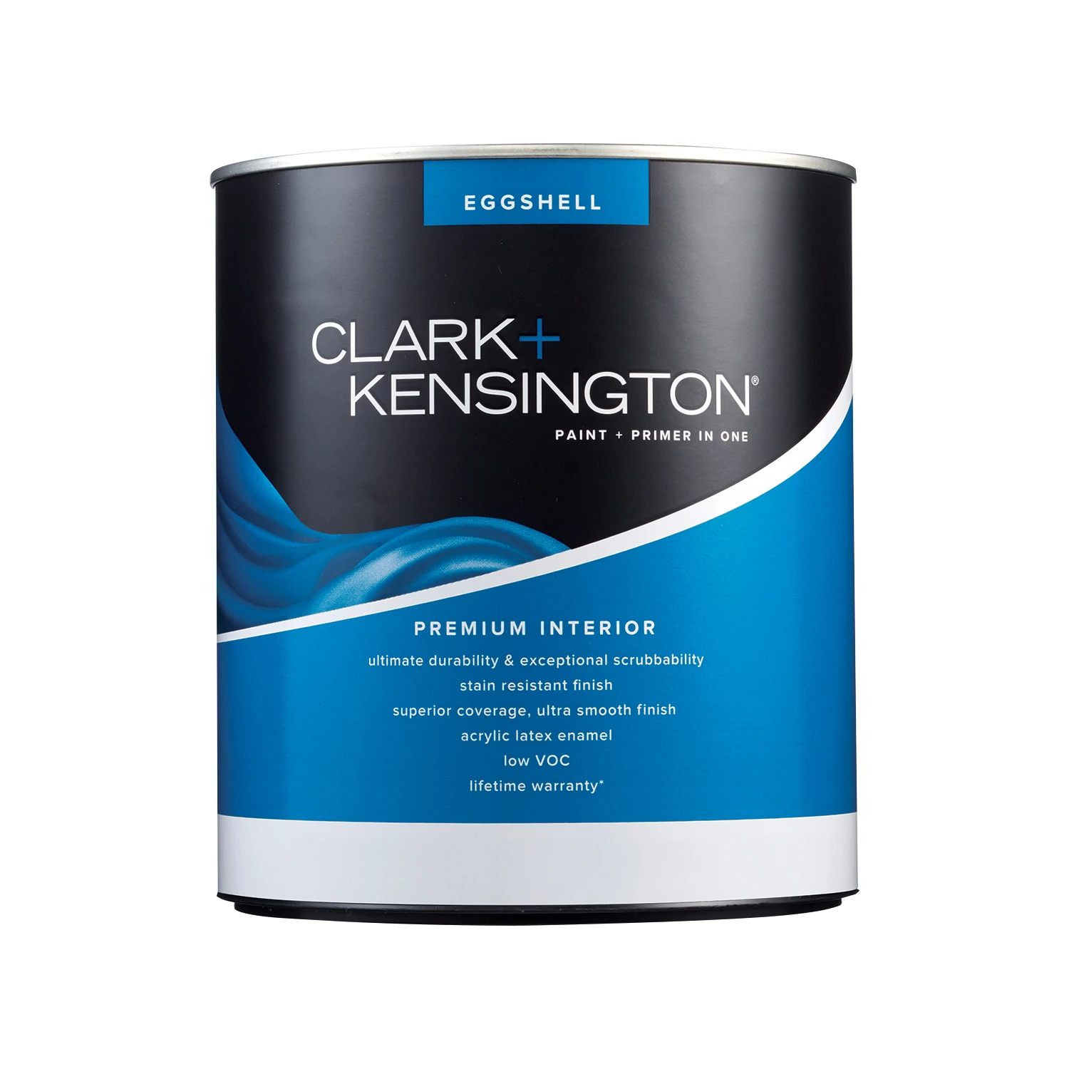 Clark+kensington Eggshell Designer White Premium Interior Paint And Primer 1 Quart