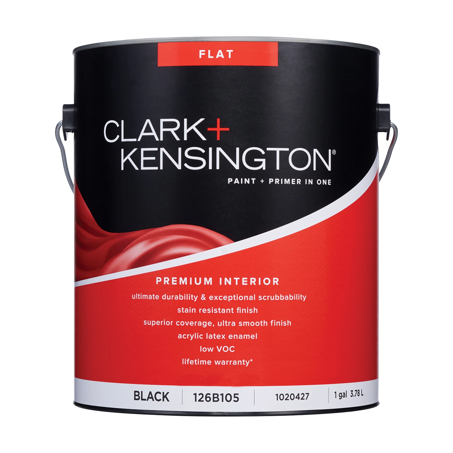 Flat Black Premium Interior Paint And Primer 1 Gallon