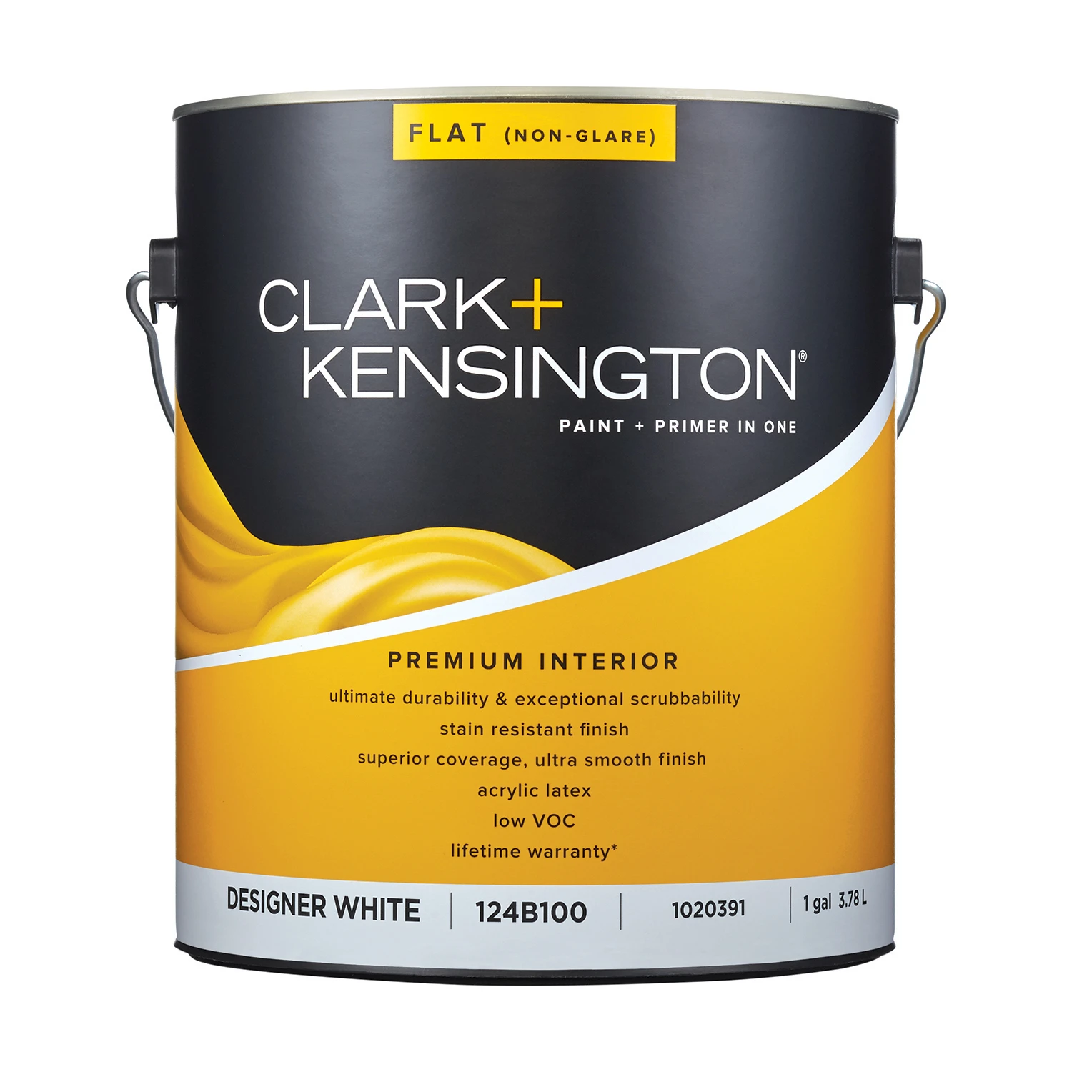 Clark+kensington Flat Designer White Premium Interior Paint And Primer 1 Gallon