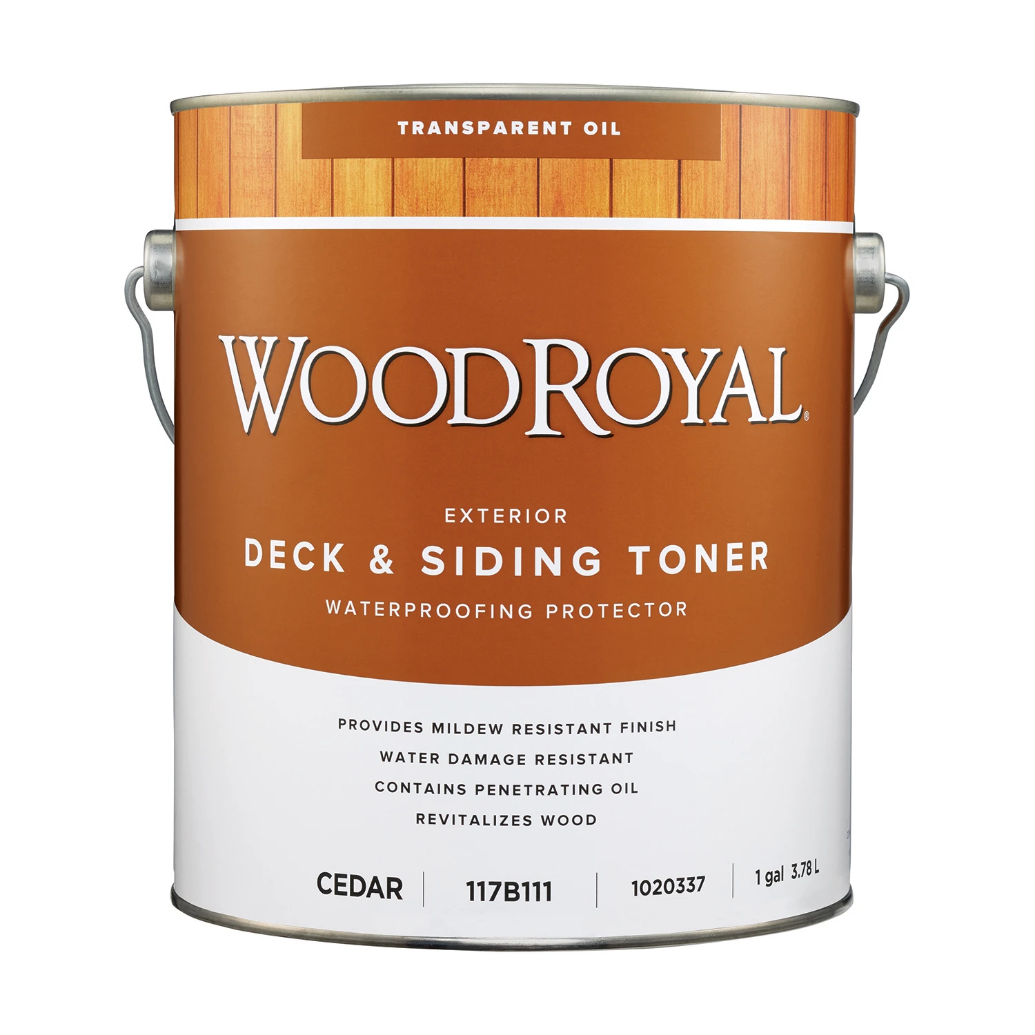 Woodroyal Transparent Cedar Oil-based Deck And Siding Toner 1 Gallon - Premium Protection