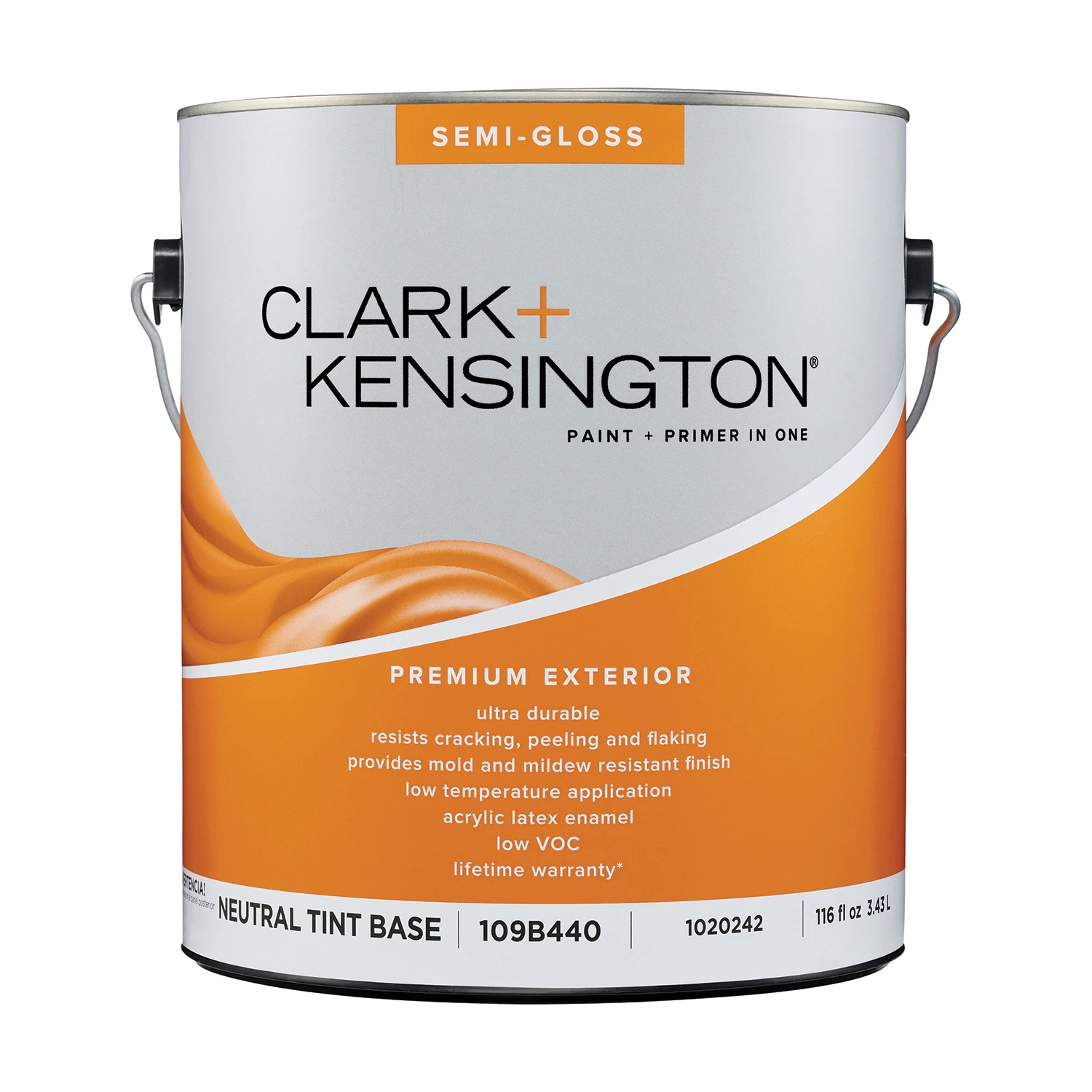 Semi-gloss Neutral Base Premium Exterior Paint + Primer 1 Gallon