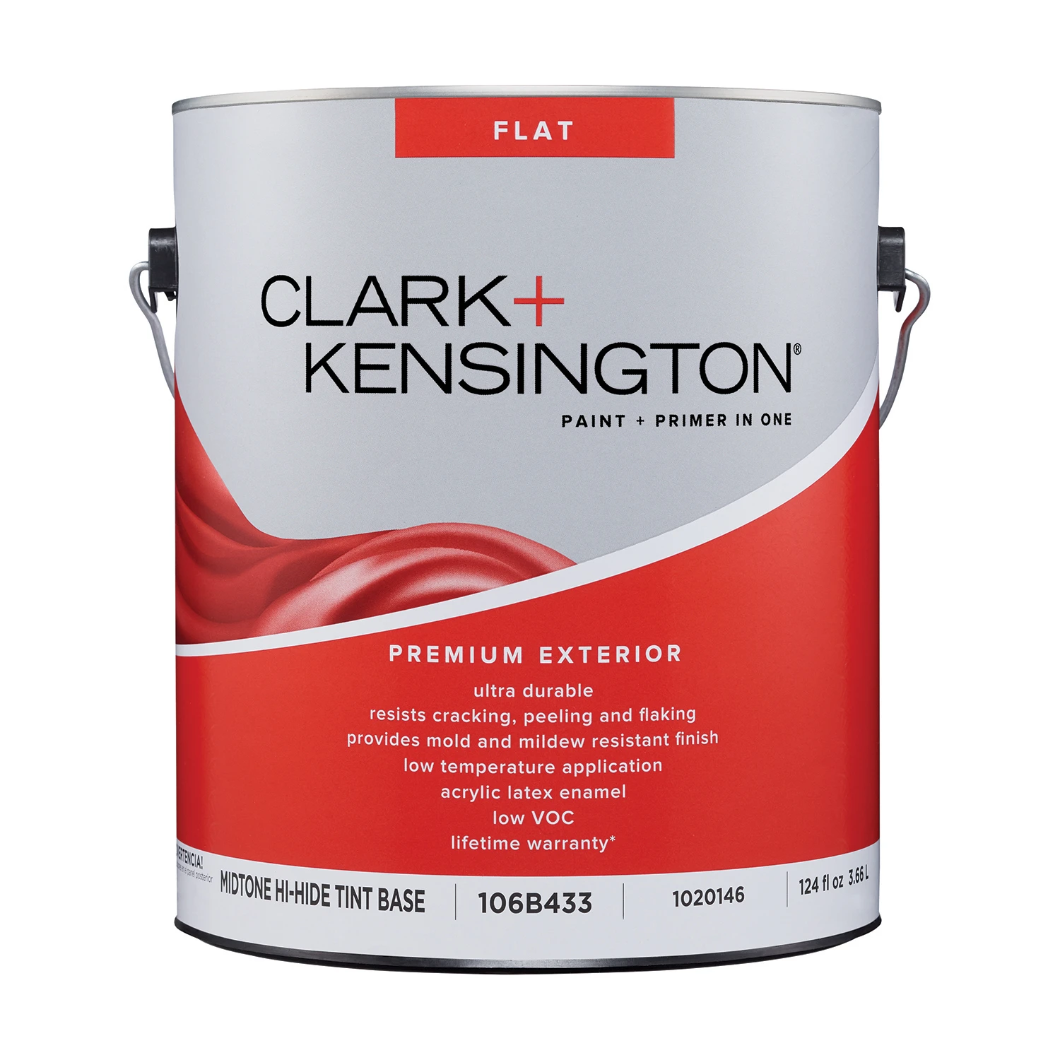 Flat Tint Base Mid-tone Premium Exterior Paint 1 Gallon