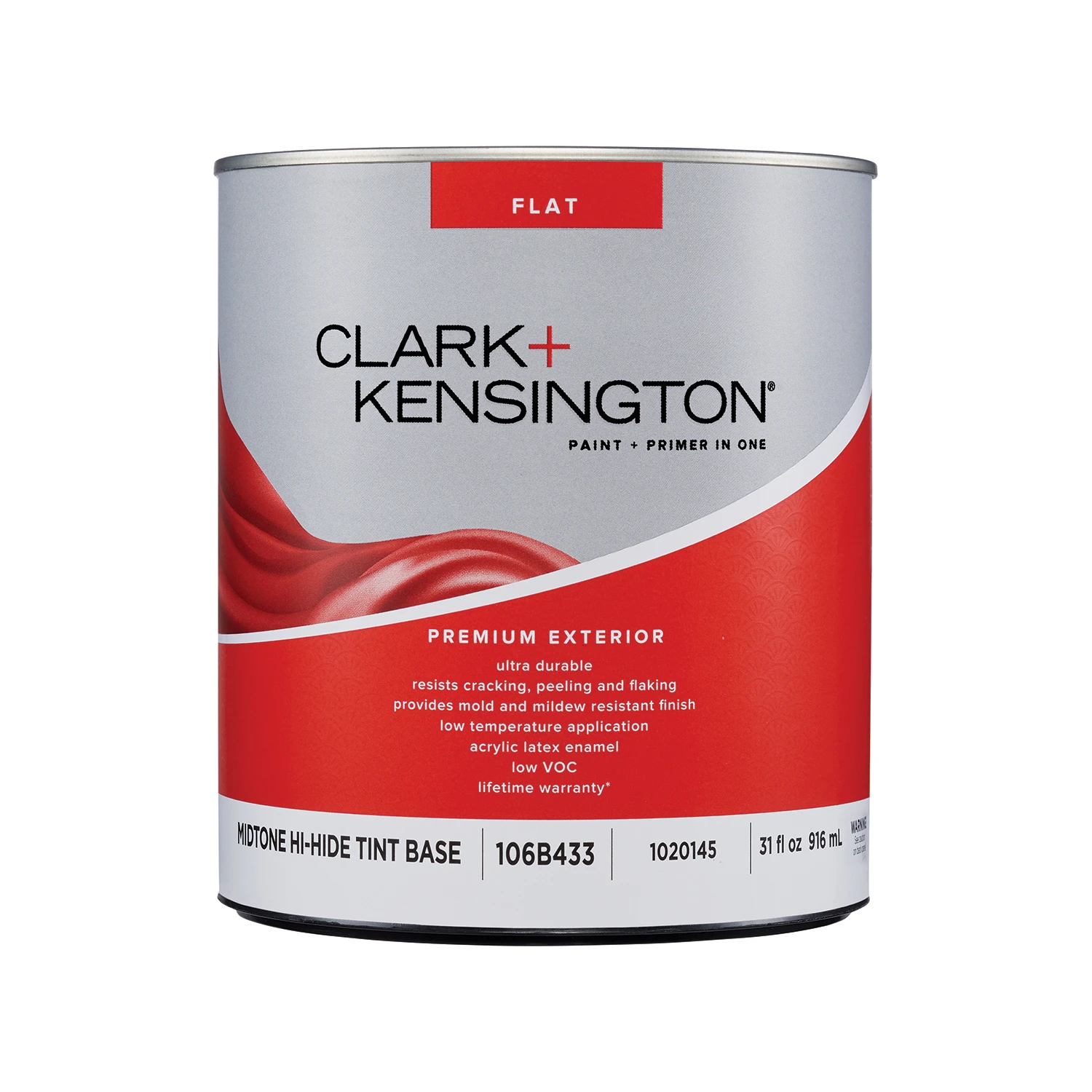 Premium Flat Mid-tone Exterior Paint + Primer 1 Quart