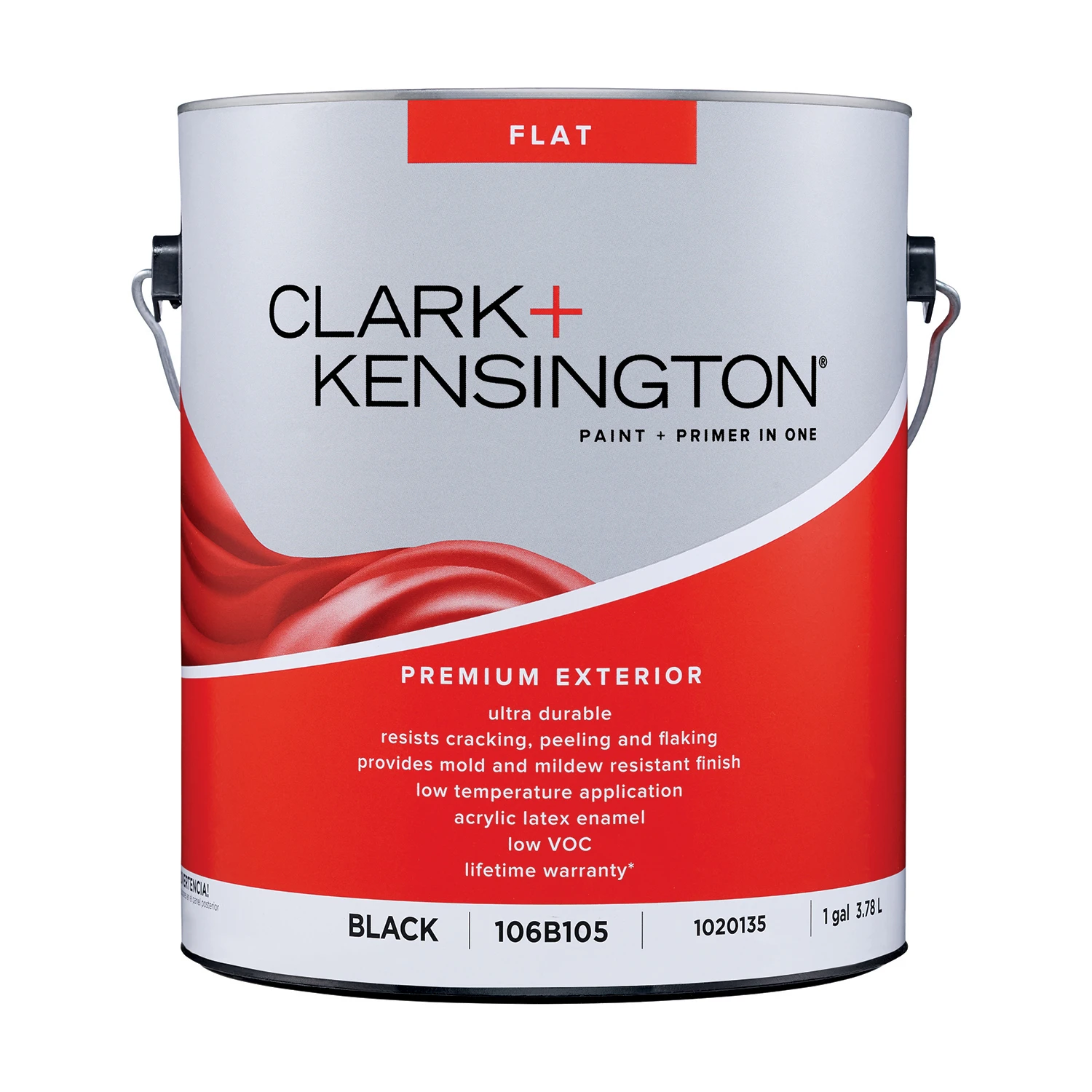 Clark+kensington Flat Black Exterior Paint And Primer 1 Gallon For House And Trim
