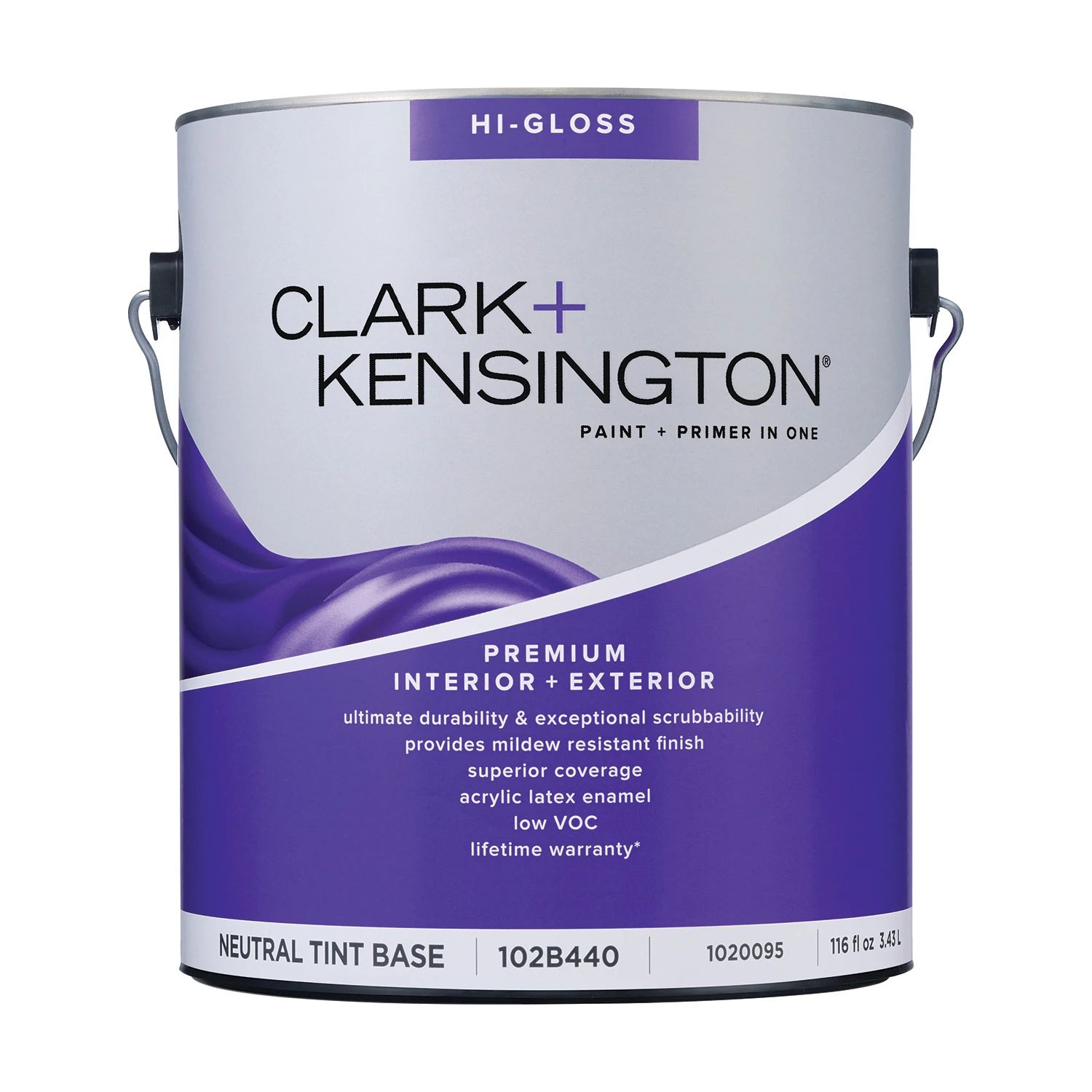 High-gloss Neutral Base Premium Paint And Primer 1 Gallon For Interior And Exterior