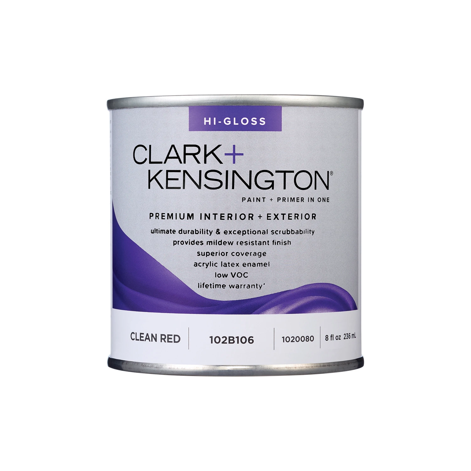 High-gloss Clean Red Premium Paint 1/2 Pint Interior/exterior