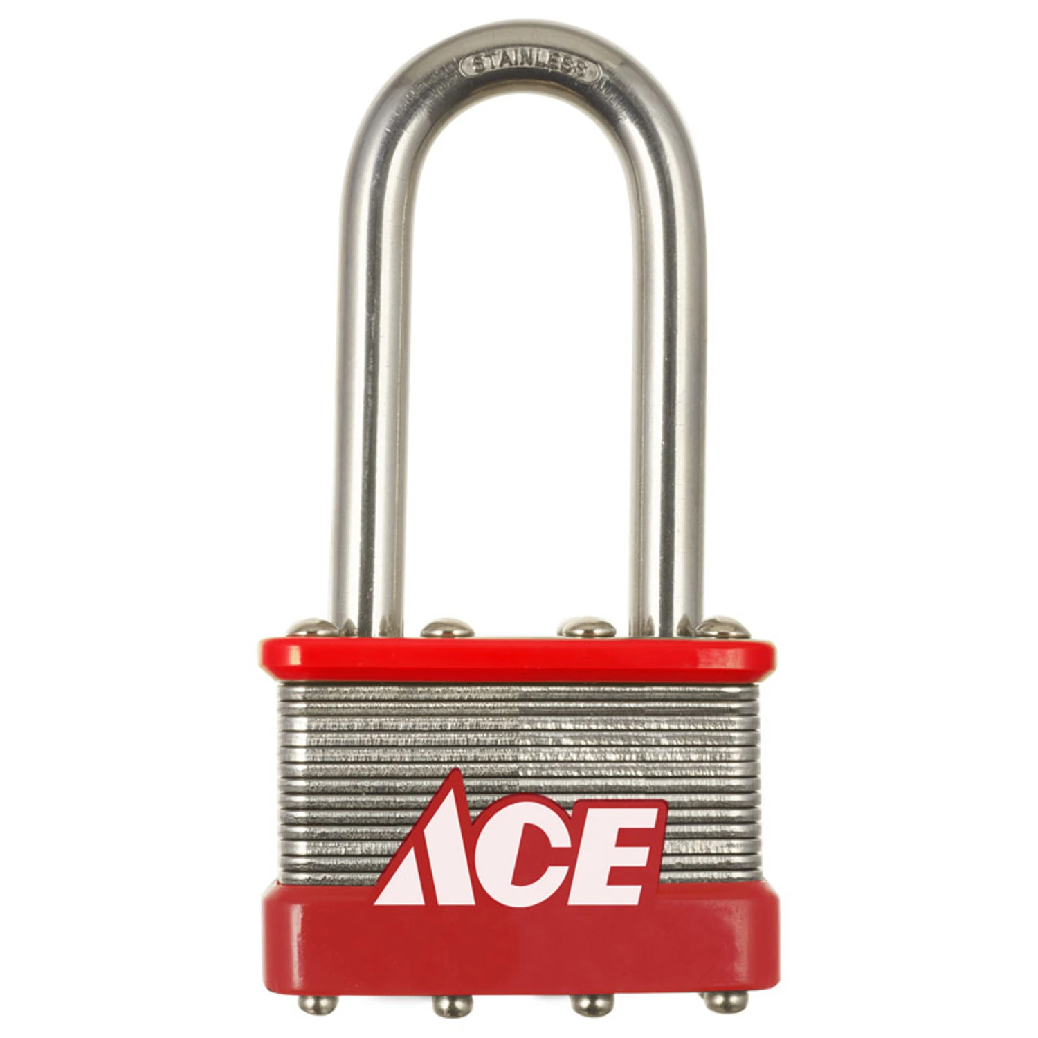 Ace 2 in. H x 1-3/4 in. W Stainless Steel 4-Pin Cylinder Padlock 1 pk