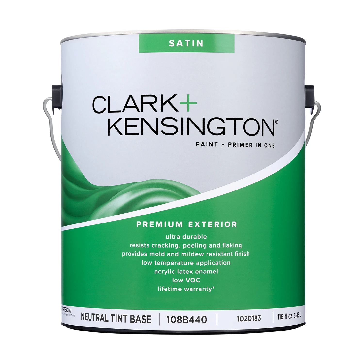 Satin Neutral Base Premium Exterior Paint + Primer 1 Gallon